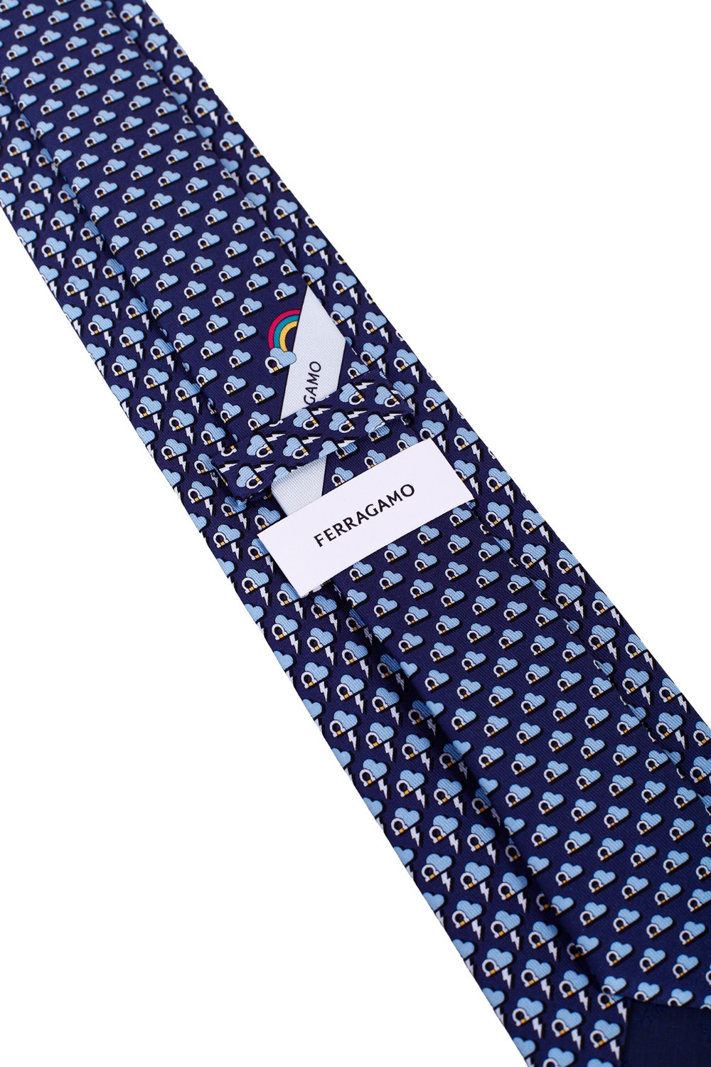 shop SALVATORE FERRAGAMO  Cravatta: Salvatore Ferragamo cravatta in seta stampa "Saetta".
Cravatta in pura seta decorata con stampa fulmini.
Composizione: 100% Seta.
Fabbricata in Italia.. SAETTA 350900-0762220 number 5244035